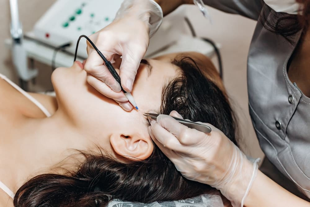 Relaxed woman after 20-minute epilation treatment at The Beauty Spot in Wadebridge
