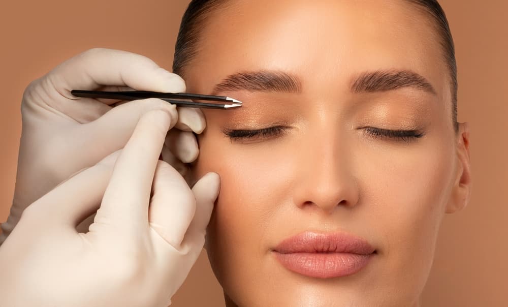 Professional eyebrow shaping treatment at The Beauty Spot in Wadebridge